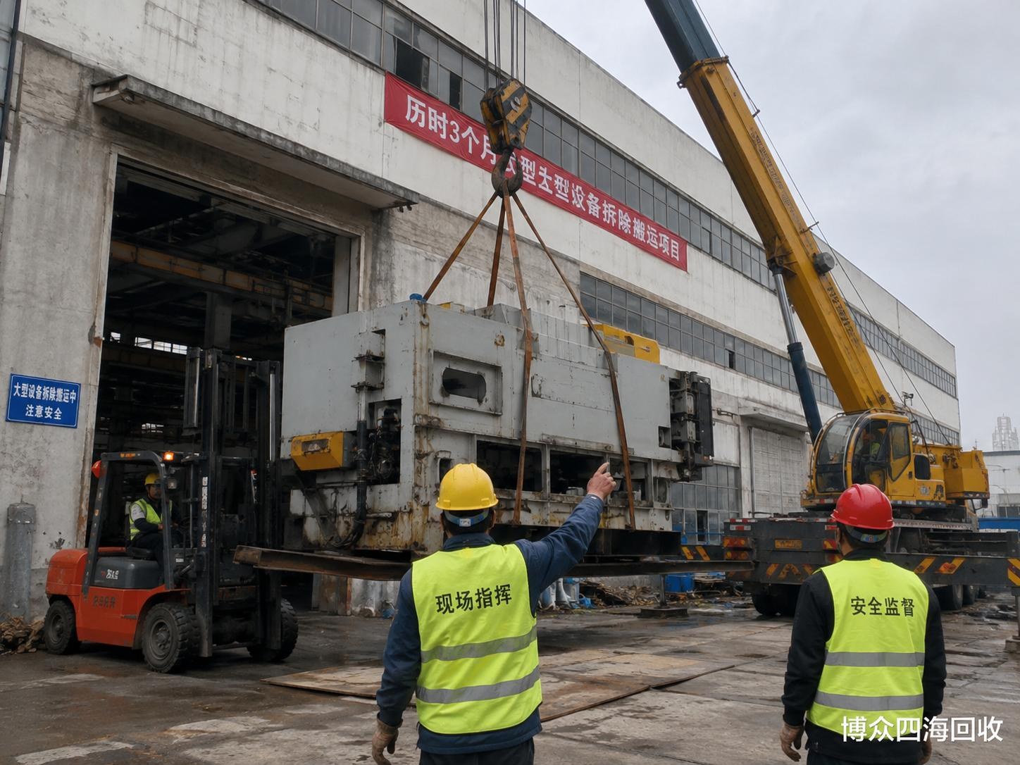 北京某大型园区整体清场拆除回收相关回收服务现场